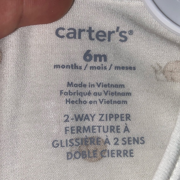 Carter's Baby Unisex Snail 🐌 Design Sleep and Play 2 Way Zipper - Picture 15 of 16